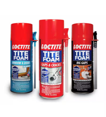TITE FOAM Big Gaps Spray Foam, Bright White, 12 Oz. Can, Insulating Spray Foam Sealant