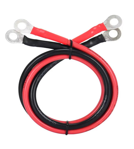 VILASTING Battery Inverter Cable Set with Terminals 8/6AWG Stranded Copper Cord Solar Power Connection Wire with Lug
